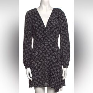 Equipment 100% silk Black and White Sheath Dress, size 4
